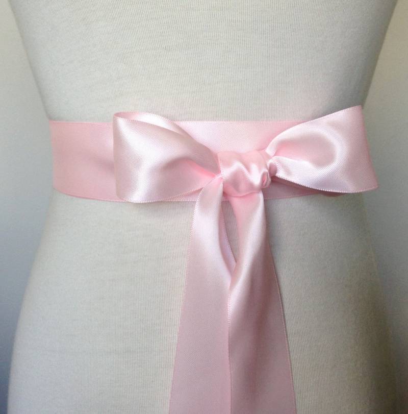 1, 5 Zoll | 3, 8 cm Oder 38 Mm Band Schärpe-Blush Schärpe-Powder Pink Gürtel-Blumen-Mädchen Schärpe-Braut Schärpe-Bridesmaid Sash-Hochzeit von RoseybloomBoutique