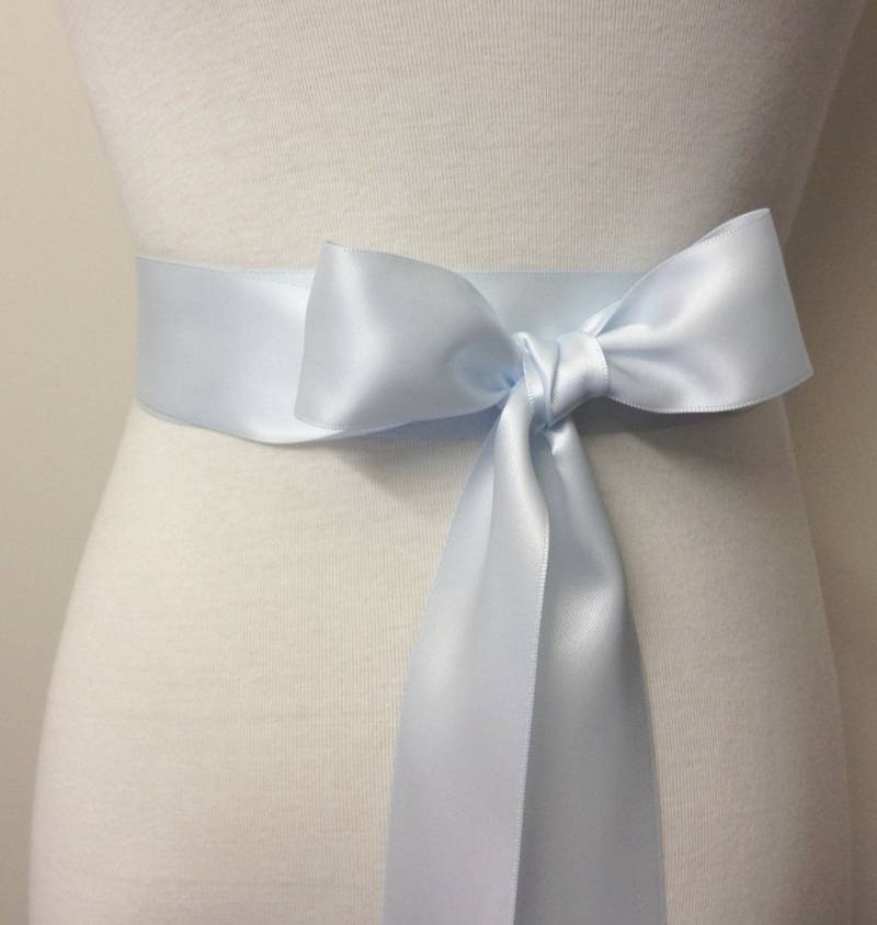 1, 5 Zoll | 3, 8 cm Oder 38 Mm Band Schärpe-Hellblaue Schärpe-Blaue Gürtel-Blumen-Mädchen Schärpe-Braut Schärpe-Brautjungfer Schärpe-Hochzeit von RoseybloomBoutique