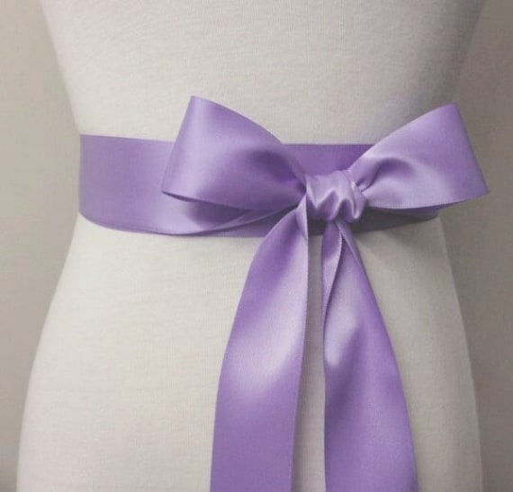 1, 5 Zoll | 3, 8 cm Oder 38 Mm Band Schärpe-Lavendel Gürtel-Blumen Mädchen Schärpe-Braut Schärpe-Brautjungfer Schärpe-Hochzeit Schärpe-Satin von RoseybloomBoutique