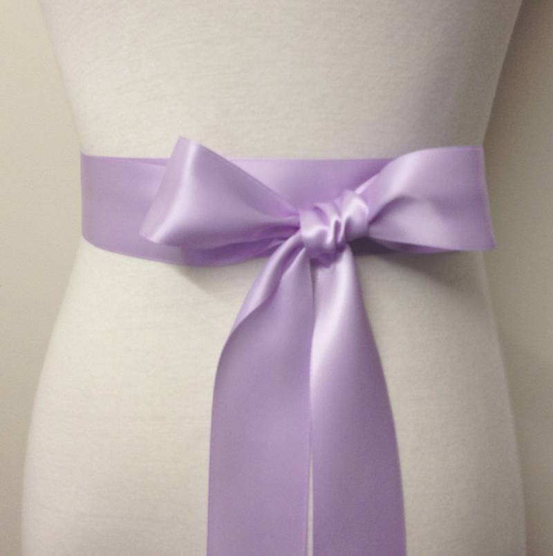 1, 5 Zoll | 3, 8 cm Oder 38 Mm Band Schärpe-Leichte Orchidee Schärpe-Lila Gürtel-Blumen-Mädchen Schärpe-Braut Gürtel-Brautjungfer von RoseybloomBoutique