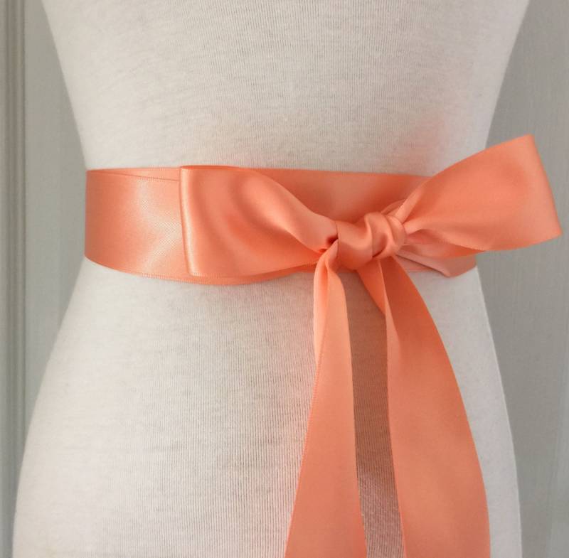 1, 5 Zoll | 3, 8 cm Oder 38 Mm Band Schärpe-Pfirsich Gürtel-Blumen-Mädchen Schärpe-Braut Schärpe-Brautjungfer Schärpe-Hochzeit von RoseybloomBoutique