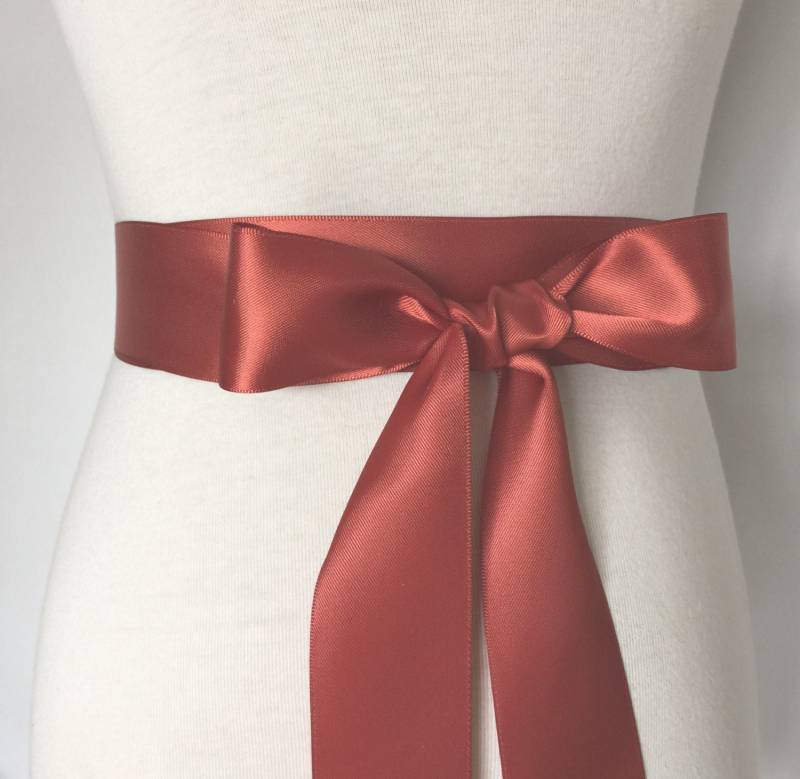 1, 5 Zoll | 3, 8 cm Oder 38 Mm Band Schärpe-Rost Gürtel-Rost Band-Blumen Mädchen Schärpe-Braut Schärpe-Brautjungfer Schärpe-Hochzeit von RoseybloomBoutique