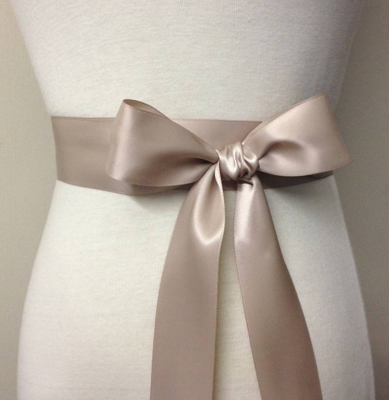 1, 5 Zoll | 3, 8 cm Oder 38 Mm Band Schärpe-Taupe Gürtel-Blumen-Mädchen Schärpe-Braut Schärpe-Brautjungfer Schärpe-Hochzeit von RoseybloomBoutique