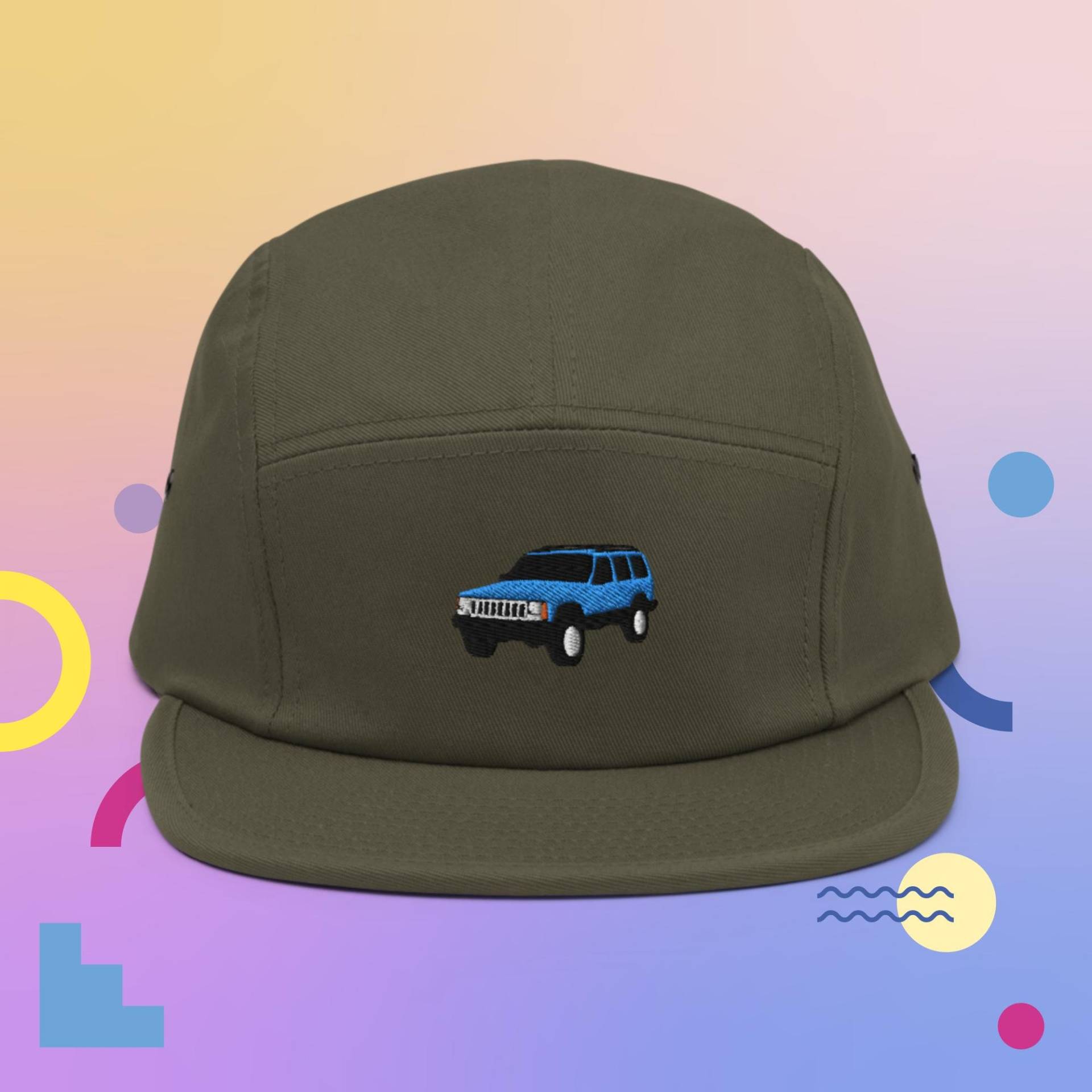 5 Panel Camper Cap Schirmmütze Embroidered/Bestickt Suv Xj von RosiFeist