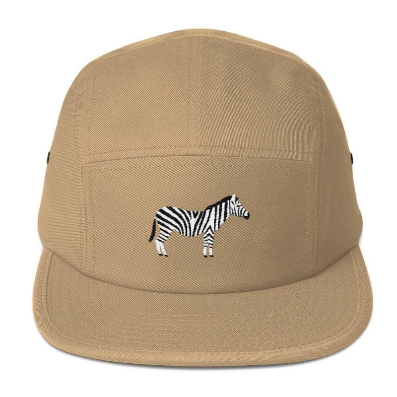 5 Panel Cap Schirmmütze Embroidered/Bestickt Zebra von RosiFeist