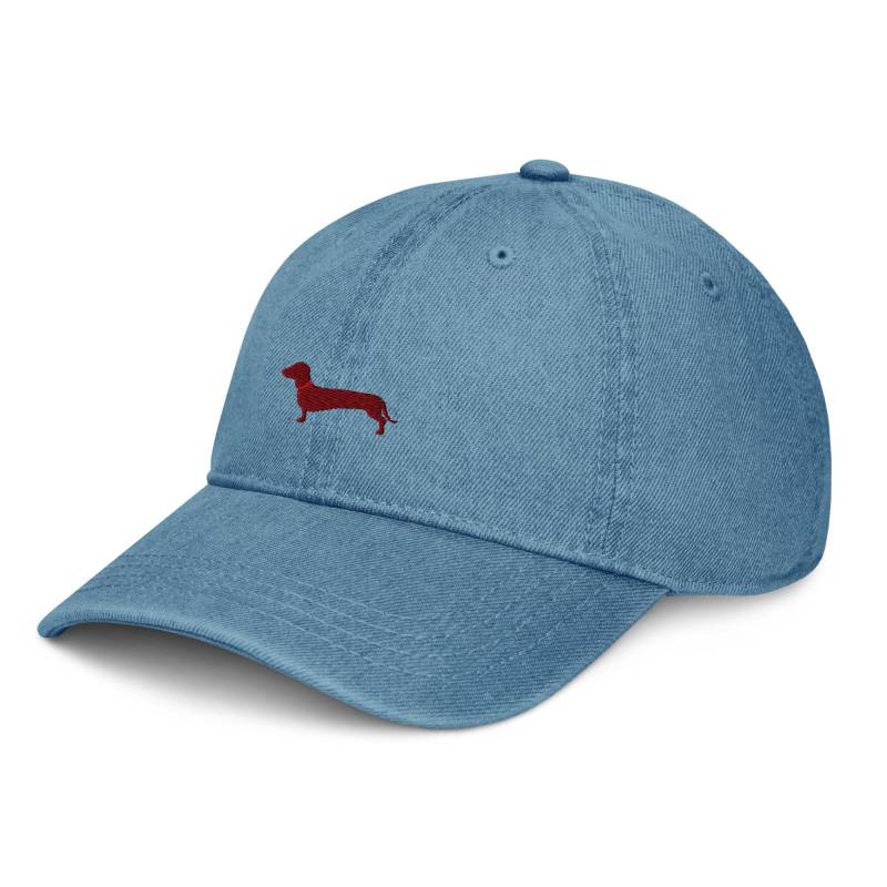Denim-Cap Bestickt Mit Dackel von RosiFeist
