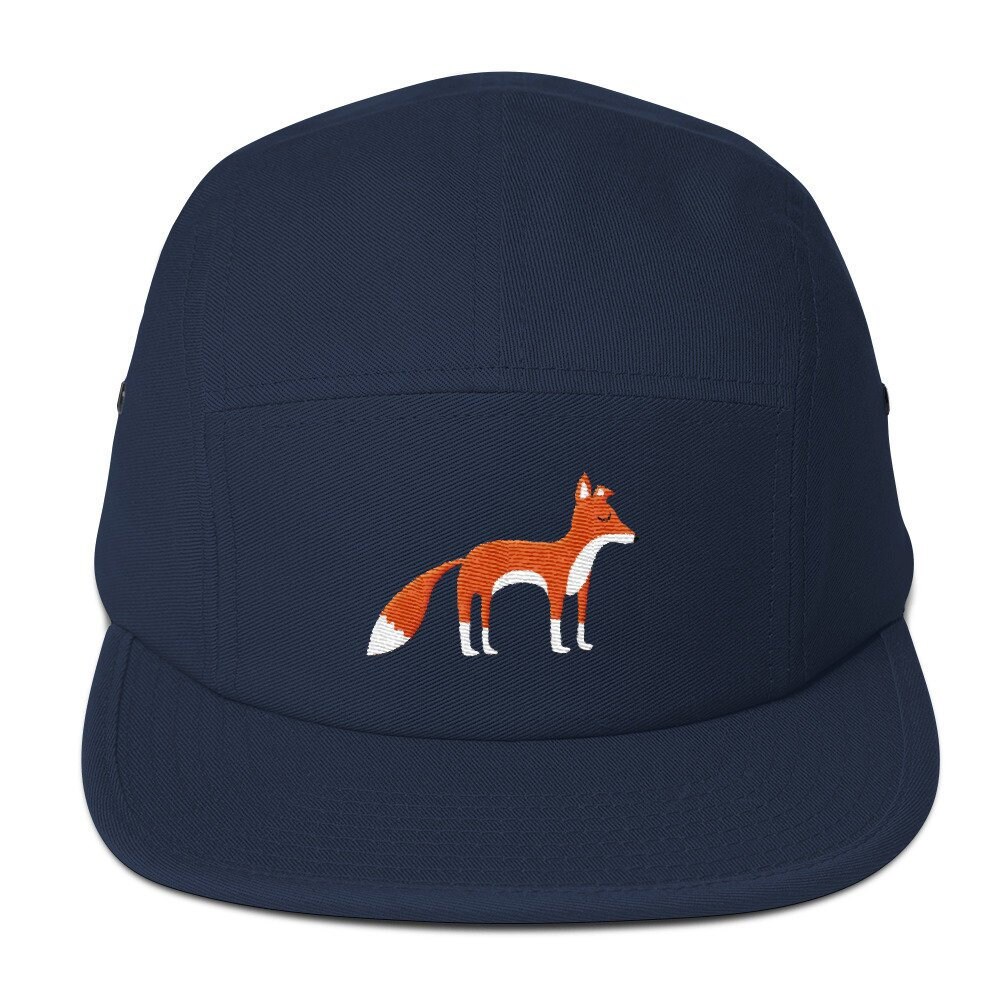 Unisex 5 Panel Cap Schirmmütze Mit Besticktem Fuchs von RosiFeist