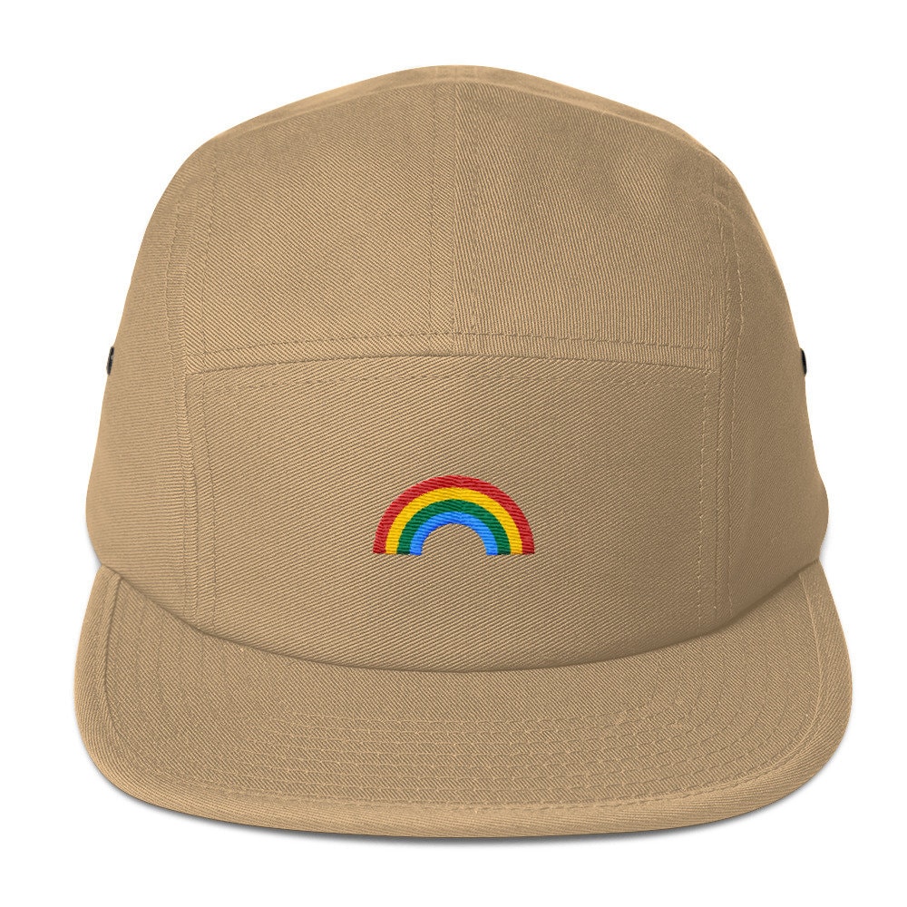 Unisex 5 Panel Cap Schirmmütze Mit Besticktem Regenbogen von RosiFeist