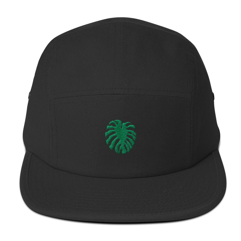 Unisex 5 Panel Cap Schirmmütze Mit Bestickter Monstera von RosiFeist