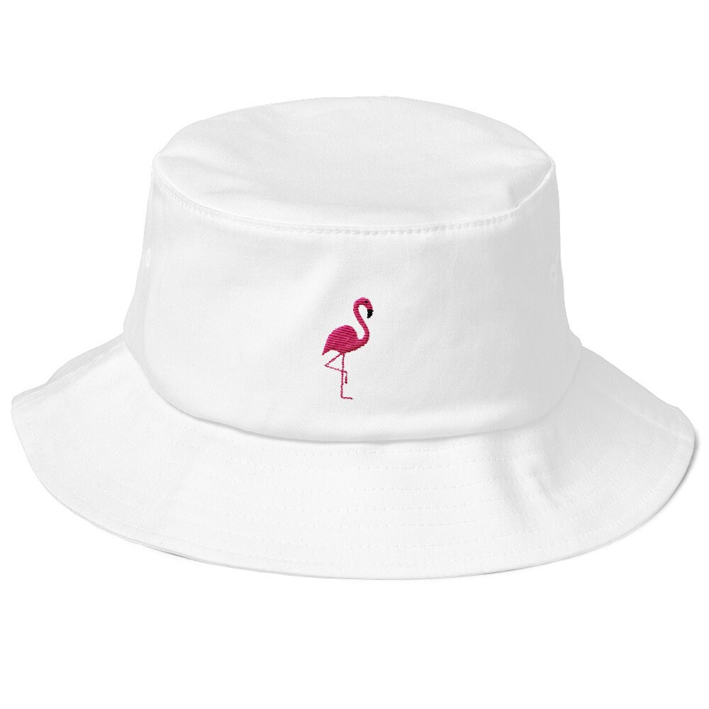 Unisex Anglerhut Im Vintage Stil Mit Besticktem Flamingo von RosiFeist