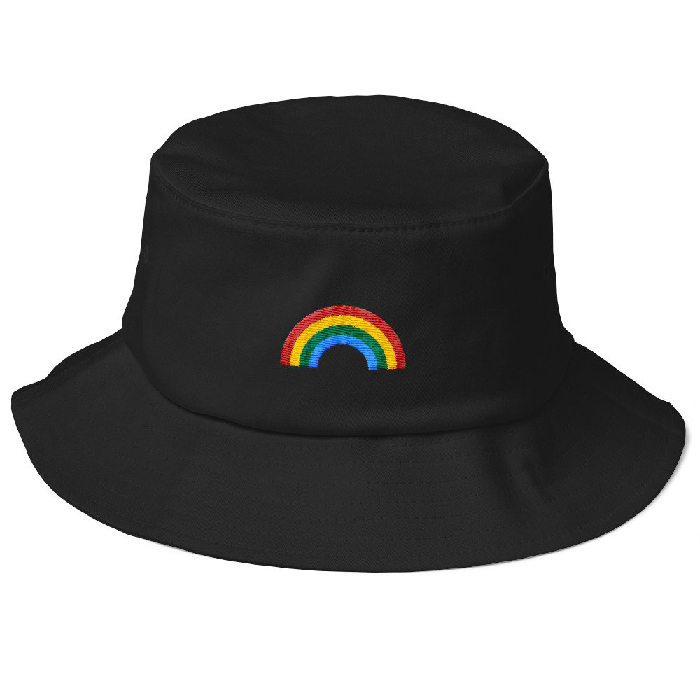 Unisex Anglerhut Im Vintage Stil Mit Besticktem Regenbogen von RosiFeist