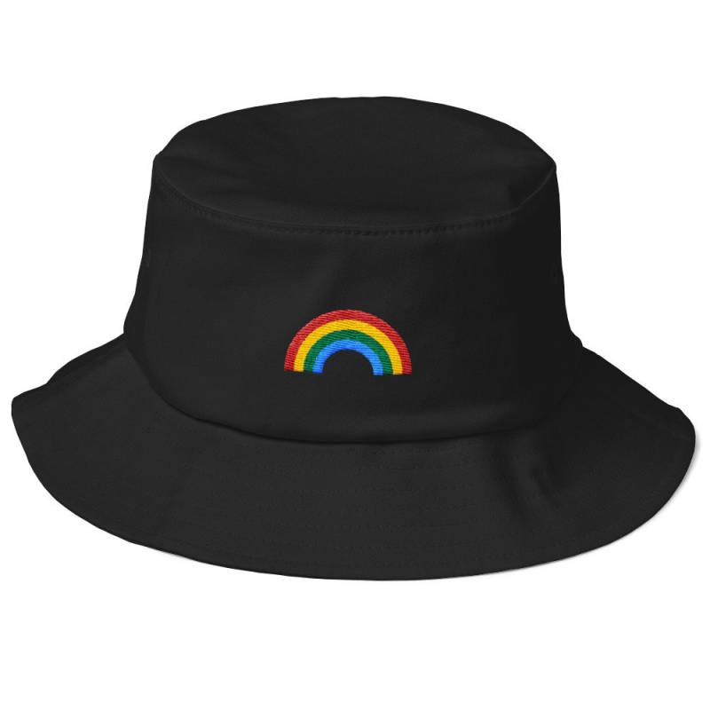 Unisex Anglerhut Im Vintage Stil Mit Besticktem Regenbogen von RosiFeist