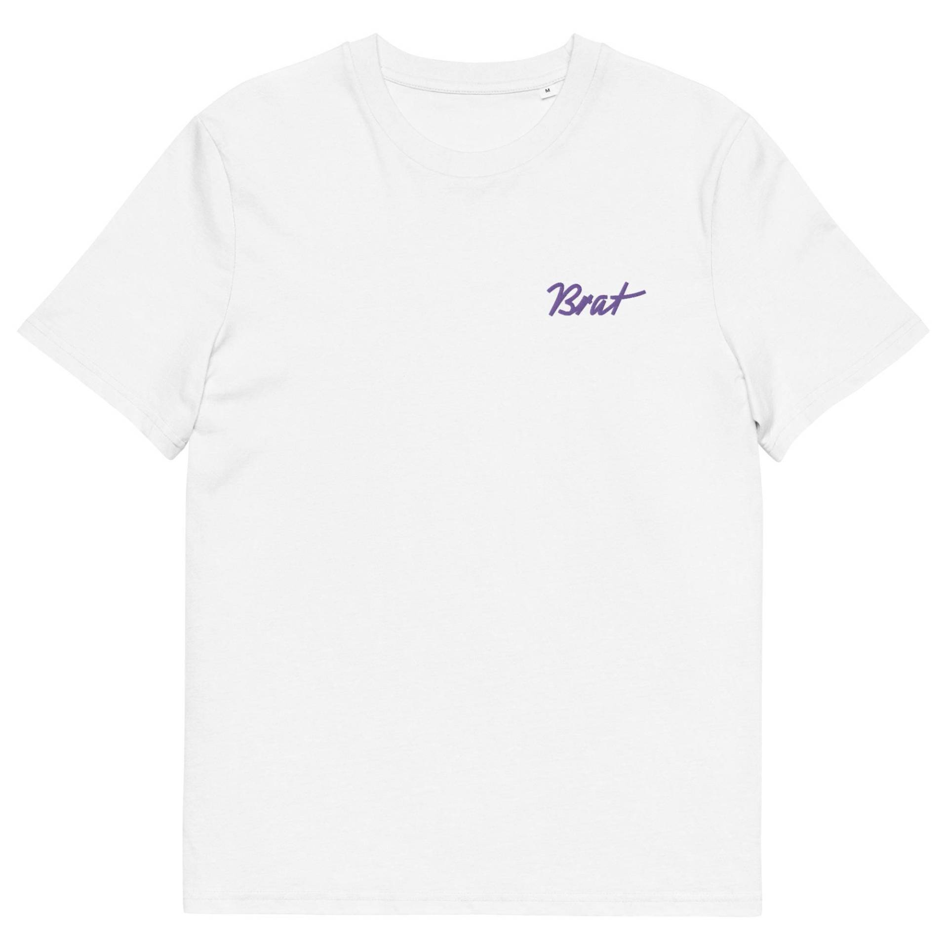 Unisex-Bio-Baumwoll-T-Shirt Bestickt "Brat" von RosiFeist