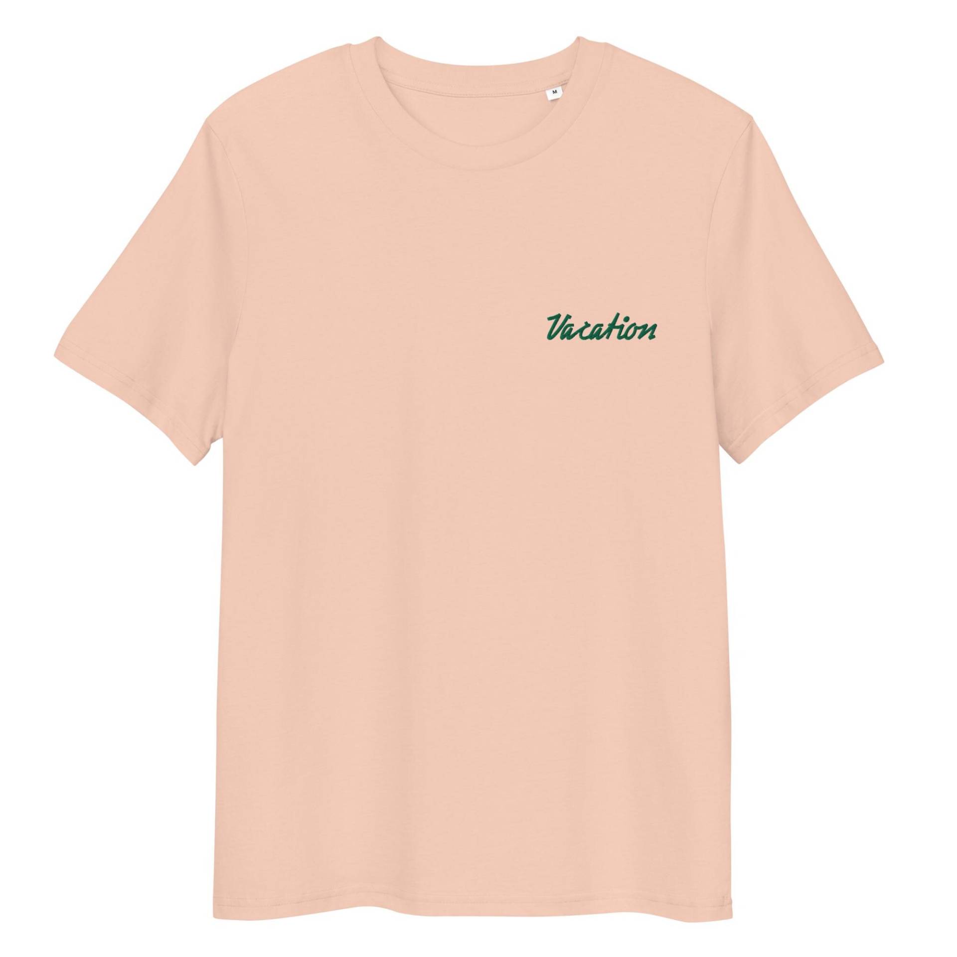 Unisex-Bio-Baumwoll-T-Shirt Bestickt "Vacation" von RosiFeist