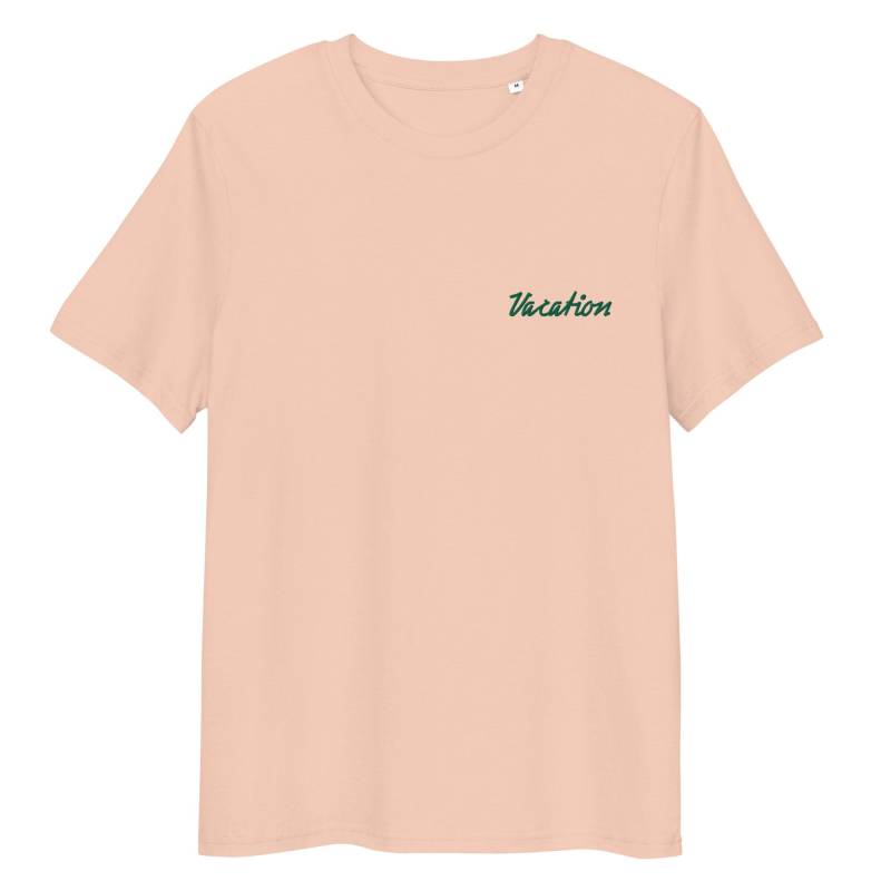Unisex-Bio-Baumwoll-T-Shirt Bestickt "Vacation" von RosiFeist
