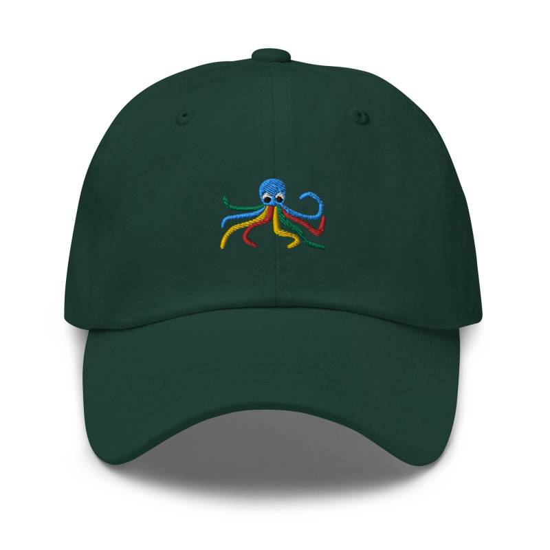 Unisex Dad Hat/Baseball Cap Bestickt Mit Oktopus Octopus von RosiFeist