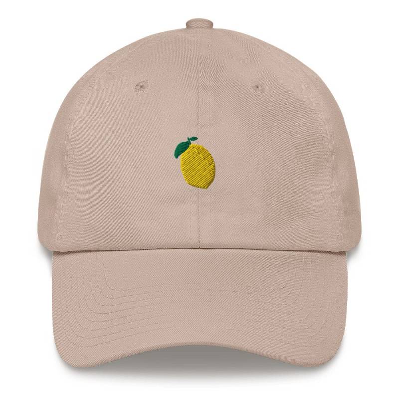 Unisex Dad Hat/Baseball Cap Bestickt Mit Zitrone Lemon von RosiFeist
