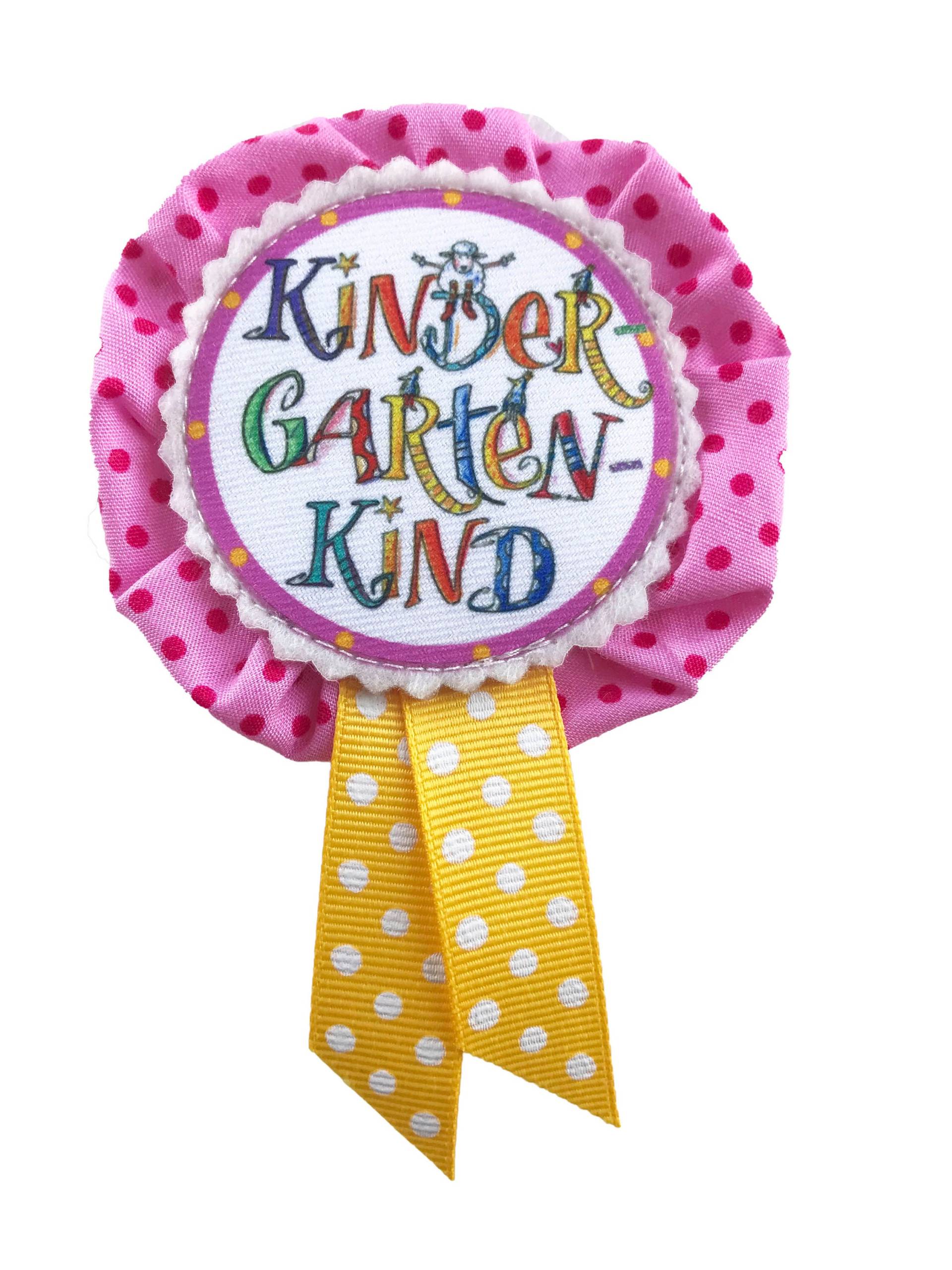 Anstecker Kindergarten, Rosa-Gelb, Rosirosinchen von RosiRosinchen