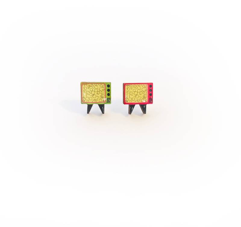 Retro Tv Ohrstecker Mismatched Resin Schmuck Retro Tv Ohrstecker Mismatched Resin Schmuck von RosieRoseParker