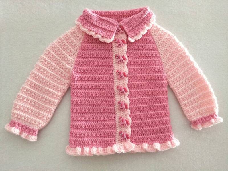 Schöne Rosa Mein Kleines Pony Pullover & Passende Hut von RosiesBabyCrochet
