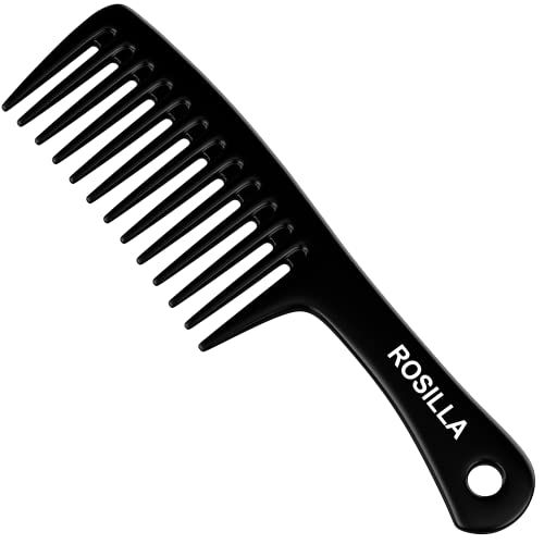 ROSILLA Kamm. Antistatischer Kamm im 2 Pack für alle Haartypen mit glatten und gut abgerundeten Fingern. Bruchsicherer, geruchloser Karbonkamm für Herren- und Damenfriseure (Curl Comb) von Rosilla