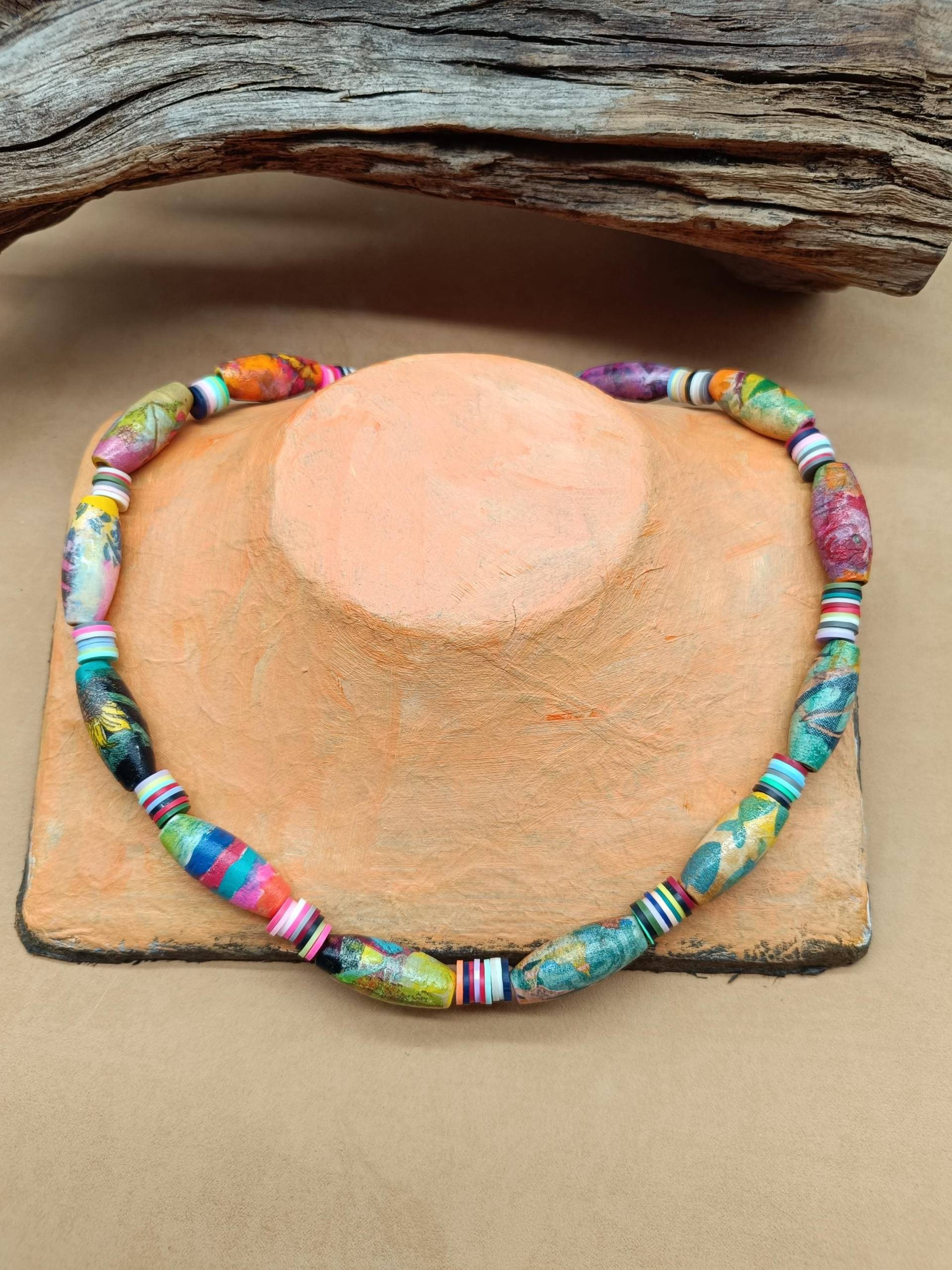 Bunte Halskette, Farbenfrohe Halskette, Bunter Schmuck, Schmuck Frauen, Schmuck Männer, Besondere Halskette Magnetverschluss von RosisDream