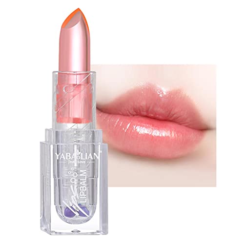 Farbwechselnder Lipgloss | Langanhaltende Lippenpflege Plumper Lip Balm - PH Clear Temperature Farbwechsel Lipgloss, Lippenbalsam für Frauen Damen Rosixehird von Rosixehird