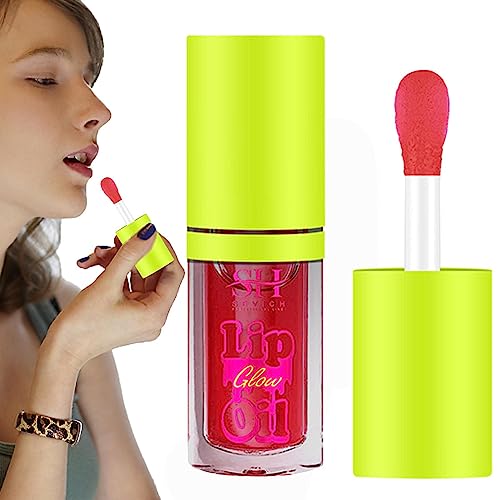 Lipgloss - Nicht klebende Lip Essence Feuchtigkeitspflege | Langanhaltender Wasserspiegel-Lippenfleck, natürliches Lippenverschönerungs-Make-up, Geschenk für Frauen Rosixehird von Rosixehird