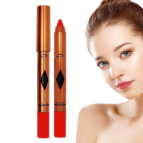 Matter Lippenstift - Natürlicher wasserfester Lippenstift,Abziehbarer Lippenfleck für Mädchen und Frauen, Lipliner-Stift für die Make-up-Kollektion, mattierter Lippenstift Rosixehird von Rosixehird