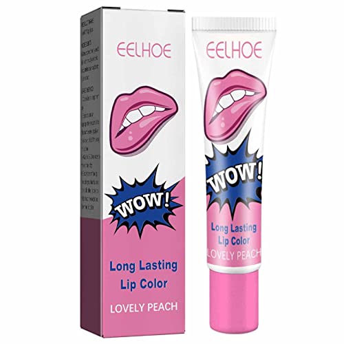 Peel Off Lip Stain, Magic Tattoo Lipgloss, Antihaft Cup Long Lasting Peel Reveal Lip Tint Lip Stain für Frauen Mädchen von Rosixehird
