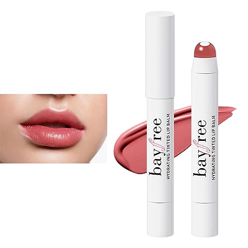 Pigmentierter Lippenbalsam - 2-in-1-Farblippenbalsam - 2,5 g schweißfester, getönter Lippenbalsam, wasserfester, nährender Lippenbalsam mit 8 Stunden Halt für das Make-up von Frauen Rosixehird von Rosixehird