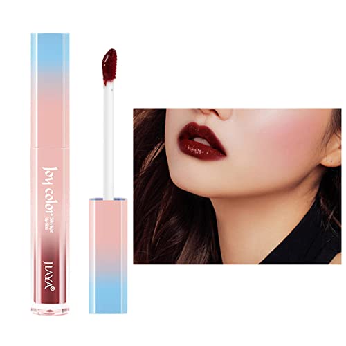 Spiegellippenstift | Langanhaltender roter Lippenstift für Frauen | Flüssiger Lippenstift, Nude, Antihaft-Becher, verblasst nicht, Geschenk für Frauen, Lippentönung, roter Lippenstift, Rosixehird von Rosixehird