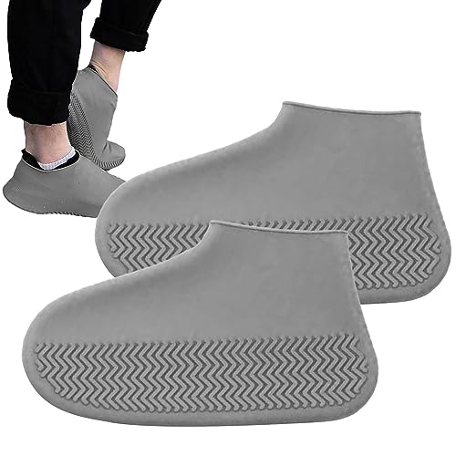 Wasserdichte Schuhüberzüge - Regenfeste Silikon-Überschuhe für den Außenbereich,Sicherheitsstiefelüberzüge für Männer, Frauen, Kinder, Erwachsene zum Camping, Angeln, Reisen, Radfahren, Rosixehird von Rosixehird