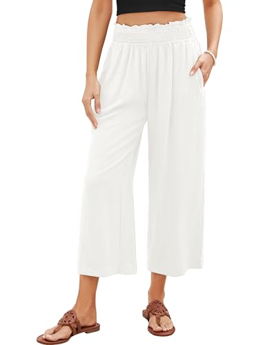 Roskiky Damen Hosen Bequem Herbst Schicke Leinenhose Damen XXL von Roskiky