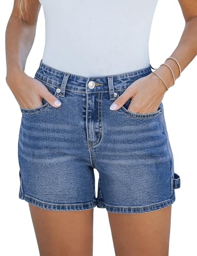 Roskiky High Waist Jeans Damen Kurze Hosen Sommer Short Damen Sommer Klassisch Blau M Roskiky High Waist Jeans Damen Kurze Hosen Sommer Short Damen Sommer Klassisch Blau M von Roskiky