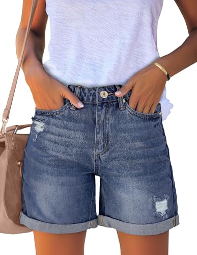 Roskiky Kurze Hose Damen Kurze Shorts Damen Riffblau S Roskiky Kurze Hose Damen Kurze Shorts Damen Riffblau S von Roskiky