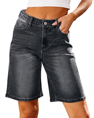 Roskiky Kurze Hosen Damen Sommer Kurze Hose Schwarz Damen Schwarz gewaschen S Roskiky Kurze Hosen Damen Sommer Kurze Hose Schwarz Damen Schwarz gewaschen S von Roskiky