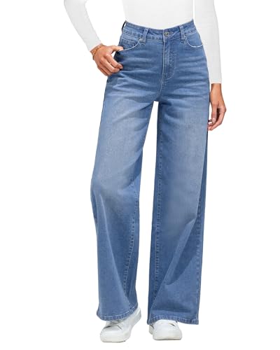Roskiky Straight Leg Jeans Damen Capri Hose Damen Sommer Herbst Mode Cool Blue S von Roskiky