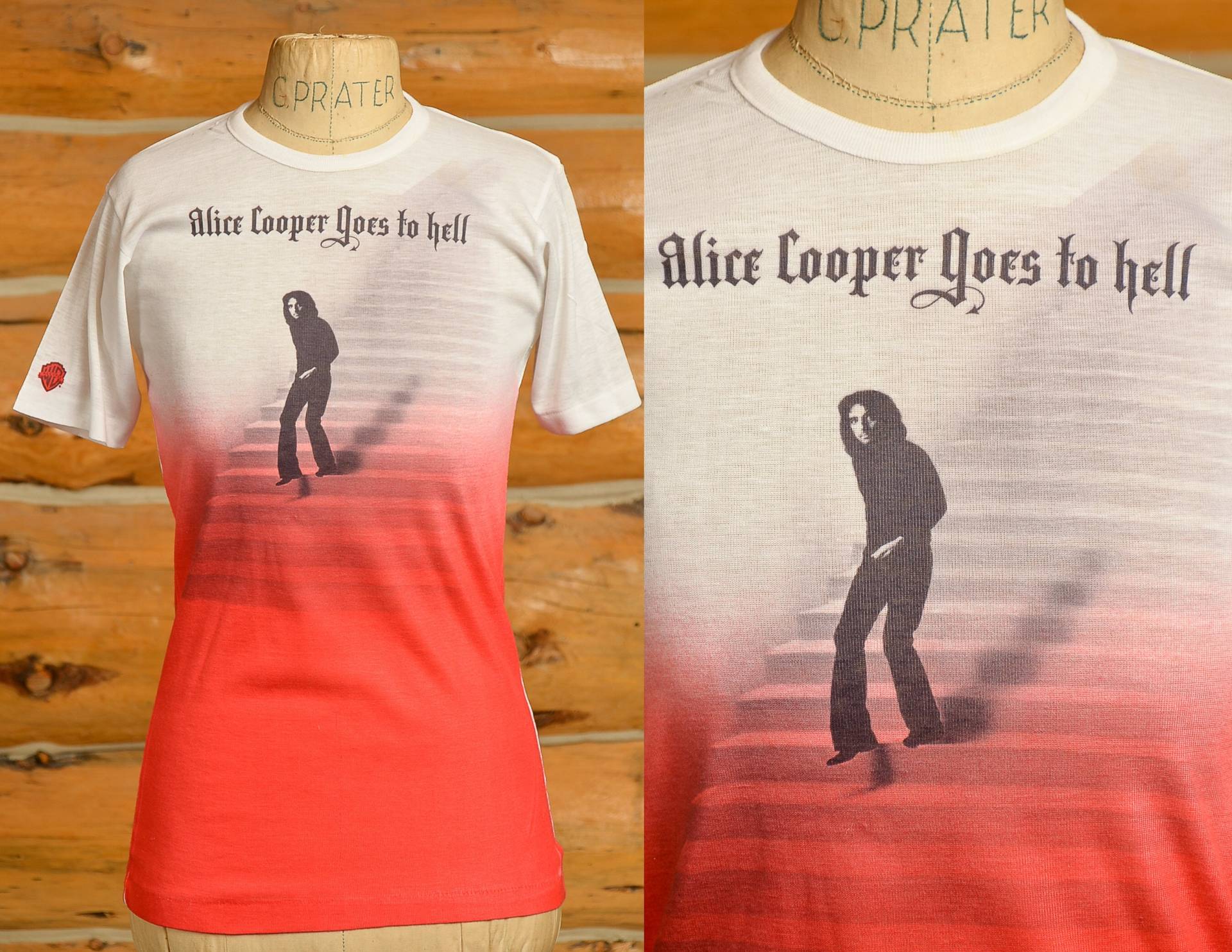 1976 Alice Cooper Geht Zur Hölle T Shirt Warner Brother Label Rock 1976 Alice Cooper Geht Zur Hölle T Shirt Warner Brother Label Rock von RoslynTrading
