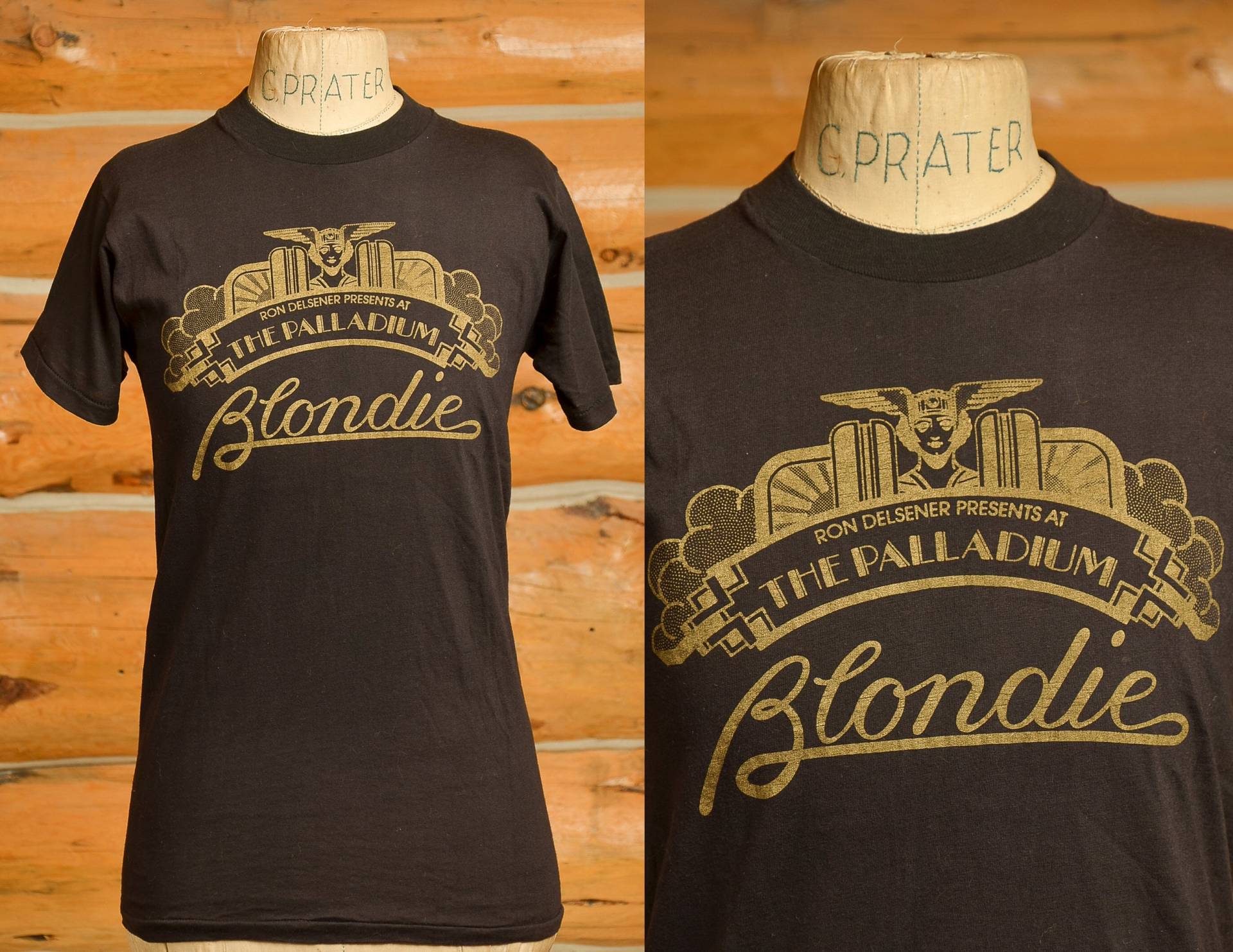 1978 Blondie Live Im Palladium Berühmte Punk Zeigen Schwarze Baumwolle Promo T-Shirt von RoslynTrading