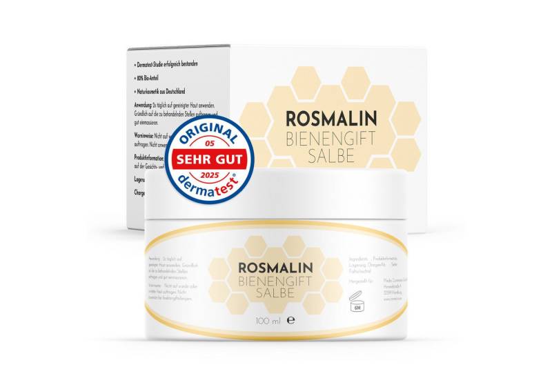 Rosmalin Körpercreme Bienengiftsalbe - Effektive Bienengift Creme - Bienengift Salbe, 1-tlg. Rosmalin Körpercreme Bienengiftsalbe - Effektive Bienengift Creme - Bienengift Salbe, 1-tlg. von Rosmalin