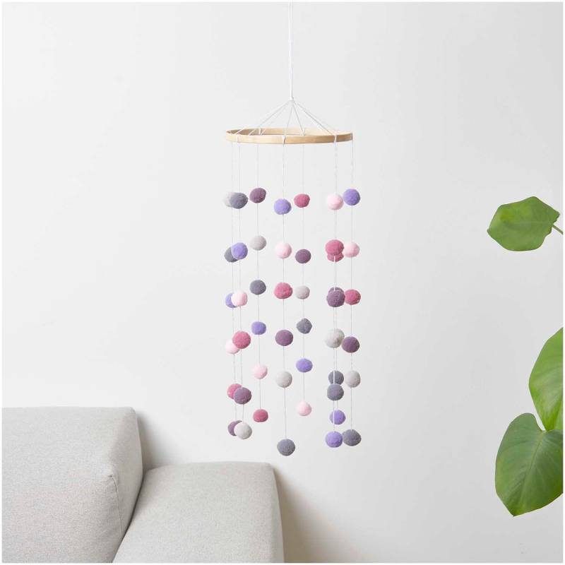 Bastelset Pompon Mobile | Zur Geburt Erdfarben Bastelset Pompon Mobile | Zur Geburt Erdfarben von Rosmarinparty