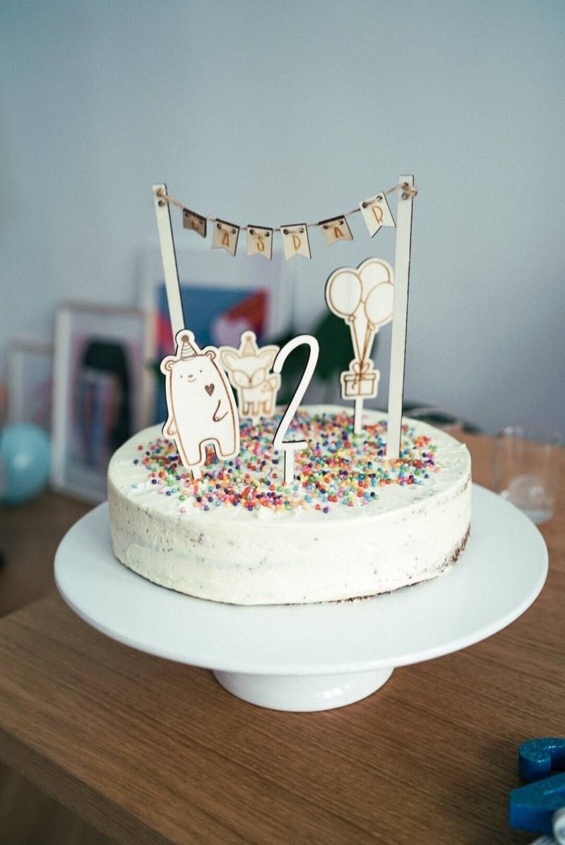 Caketopper Miniwimpel Caketopper Miniwimpel von Rosmarinparty