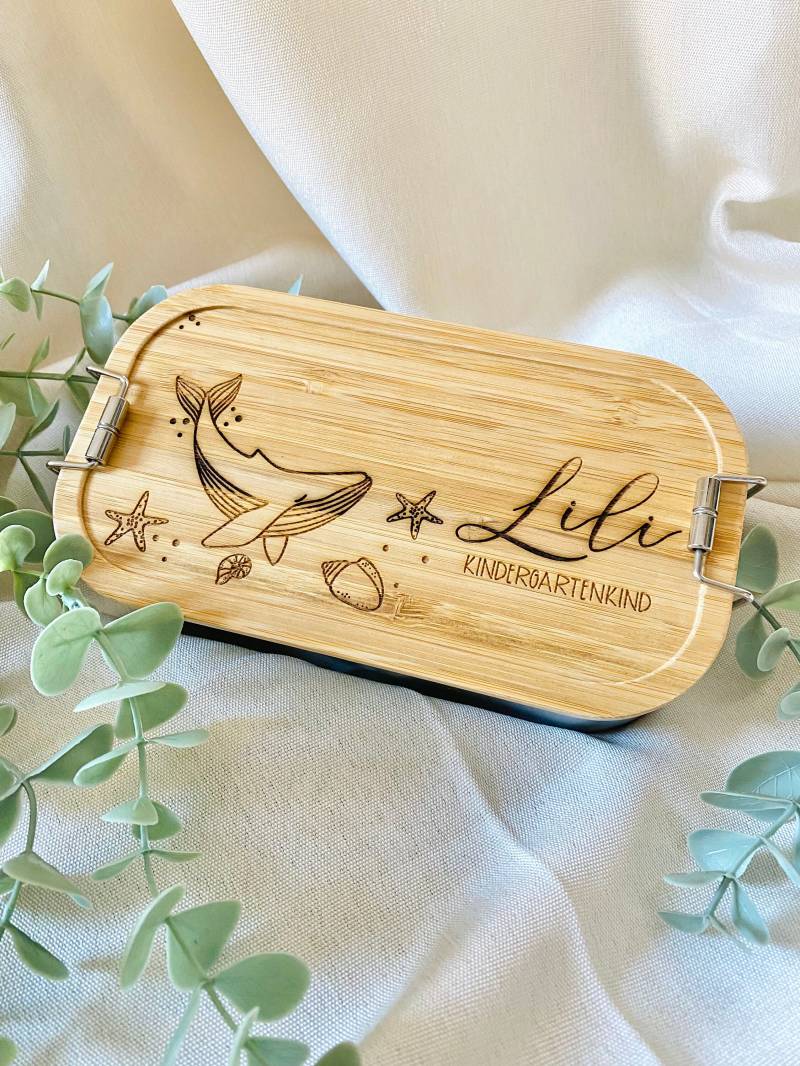 Personalisierte Brotdose Unterwasserwelt | Kindergartenkind Einschulung von Rosmarinparty