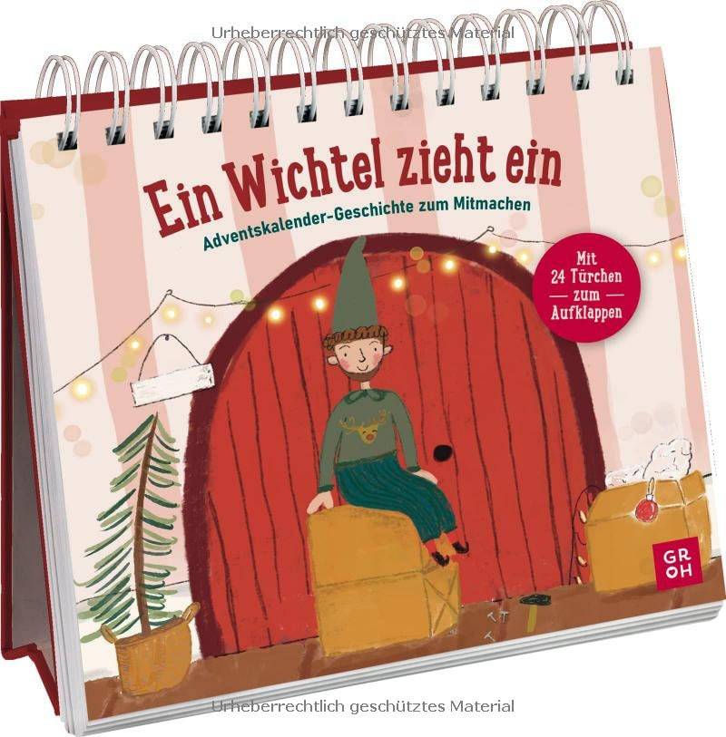 Wichtelzubehör | Ausstattung Weihnachtselfein Wichtel Zieht Ein Adventskalender-Geschichte Zum Mitmachen Mit 24 Türchen von Rosmarinparty