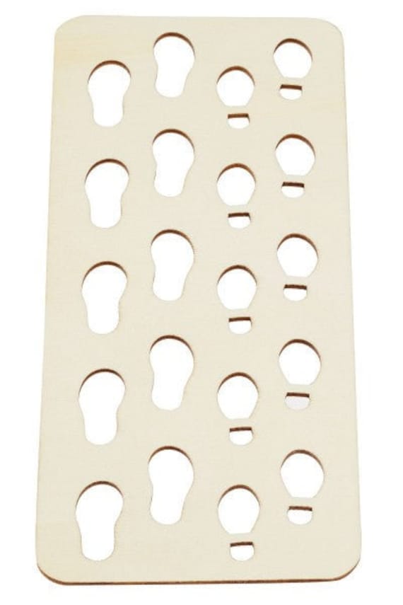 Wichtelzubehör | Ausstattung Weihnachtselfschablone Fußabdruck| Wichteleinzug Wichtelwohnung von Rosmarinparty