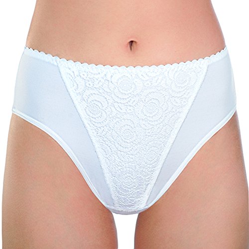 Rosme Lingerie Knickers/Briefs für Damen, Kollektion Annija, Weiß, Größe 44 von Rosme