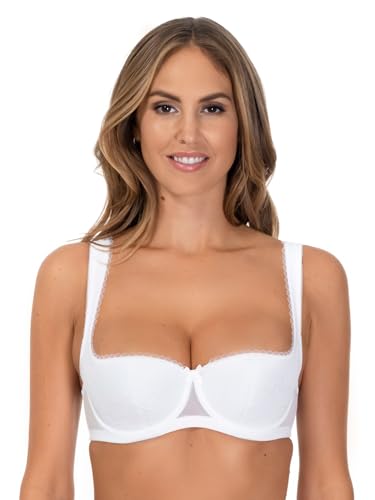 Rosme Lingerie Balconette-BH für Damen, Kollektion Laura, Weiß, 110E von Rosme