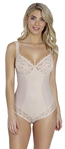 Rosme Lingerie Figurformender Body für Damen, Kollektion Anette, Beige, Größe 90C von Rosme