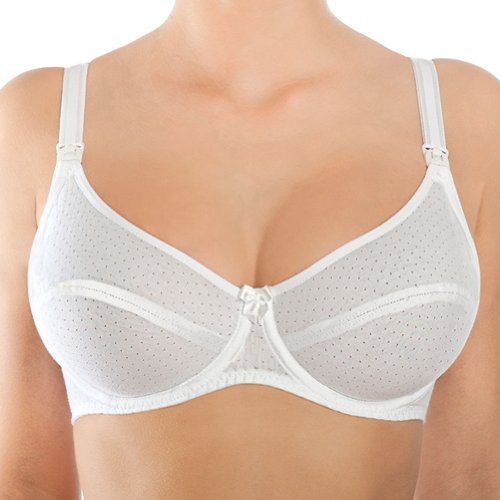 Rosme Lingerie Ungepolsterter Still-BH aus Baumwolle für Damen, Kollektion Mamacita, Größe 70D von Rosme